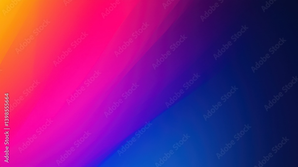 Poster a vibrant gradient blending warm colors into cool shades, creating a dynamic and visually striking b