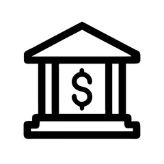 bank  vector flat icon