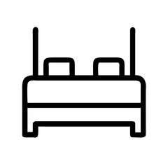 bed  vector flat icon