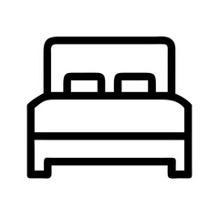 bed alt  vector flat icon