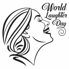 WORLD LAUGHTER DAY vector illustration