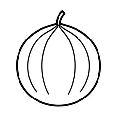 ugli fruit line art vector illustration