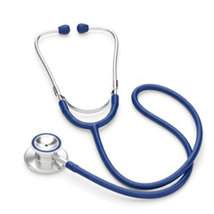 stethoscope on white background