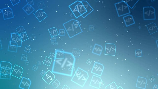 Yellow XML file document. Download xml button icon isolated on grey background. XML file symbol. 4K Video motion graphic animation.