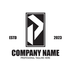 P letter logo icon vector illustration template design