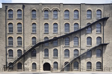 Fototapeta premium Old Factory Building Exterior