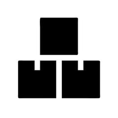 boxes glyph  vector flat icon