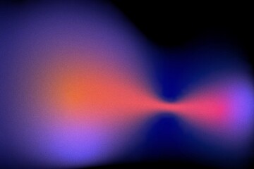 Deep dark blue purple magenta pink abstract gradient. blurred grainy wave pattern. vivid color blend with rough noise texture. modern digital design art.