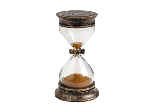 Time measuring hourglass