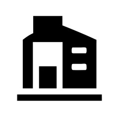 building icon  vector flat icon