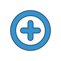 Obraz premium ADD vector icon stock illustration