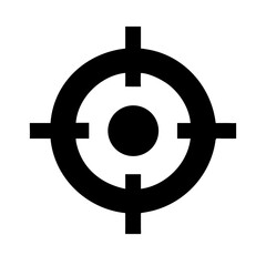 bullseye glyph  vector flat icon
