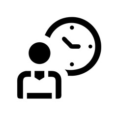 business time  vector flat icon