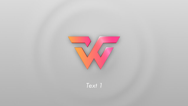 3D Elegant Ripple Horizontal Logo Reveal 203