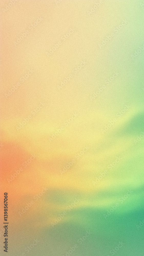 Poster glowing multi color abstract wave, light grainy multi color background, noise texture futuristic dyn