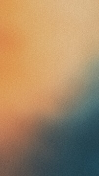 Glowing light orange abstract, light grainy orange deep teal blue background, noise texture futuristic dynamic poster header cover wallpaper banner backdrop design