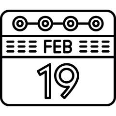 February 19 icon