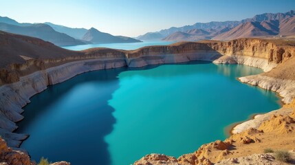 High-quality photo of Balos Lagoon in Greece at midday, showcasing hot, sunny summer weather, taken from an aerial perspective.