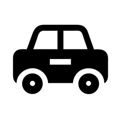 car alt glyph  vector flat icon