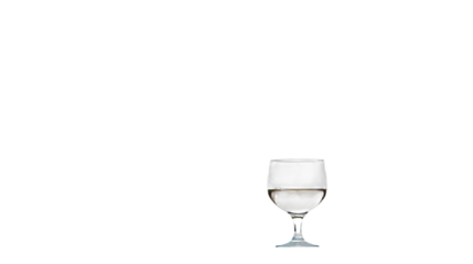 a glass of white wine on a transparent background, PNG image, PNG file, Generative art.