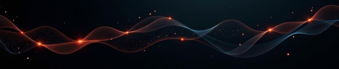 Minimalist black abstract background with interconnected lines and shapes, modern, digital, sleek