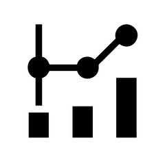 chart network  vector flat icon