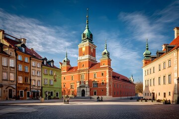 Historic Architecture of a City Square: A captivating shot showcasing the architectural beauty of an old town square.
