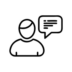 chat user vector flat icon