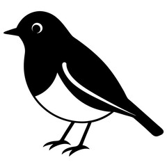 Animal Robin silhouette vector illustrator
