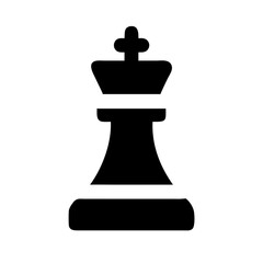 chess queen  vector flat icon