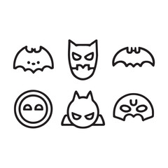 Bat Icon Vector Symbol Design