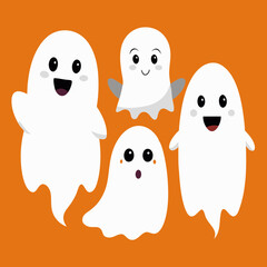 Obraz premium three halloween pumpkins