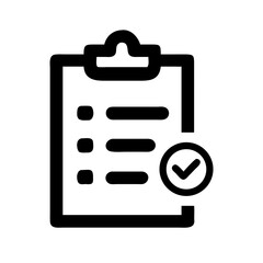 clipboard list check  vector flat icon