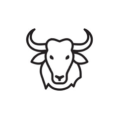 cow head vector