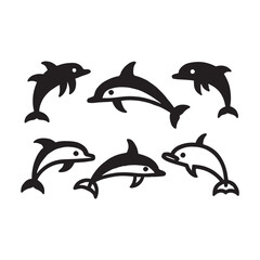 set of dolphin