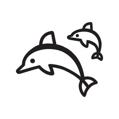 dolphin isolated on white