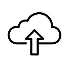 cloud upload alt  vector flat icon