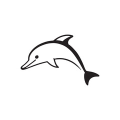 Fototapeta premium dolphin isolated on white