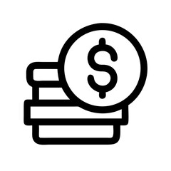 coins  vector flat icon