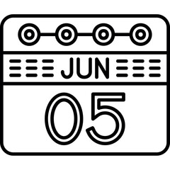June 5 Icon