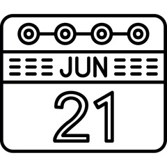 June 21 Icon