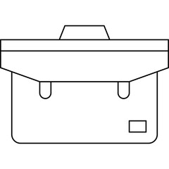 Briefcase single vector illustration icon