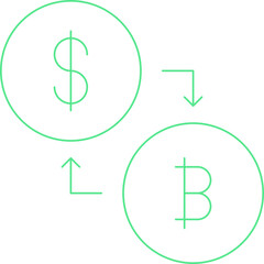 Conversion single vector illustration icon