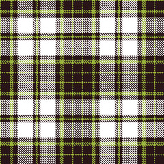 Traditional very dark brown and Dusky booger green Seamless Tartan Textile Design
