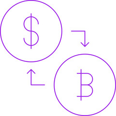 Conversion single vector illustration icon