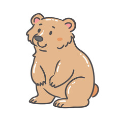bear icon, bear vector illustration-simple illustration of bear, perfect for bear logos and icons