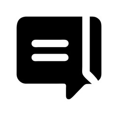 comment alt free interface icon glyph  vector flat icon