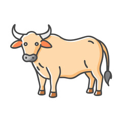 buffalo icon, buffalo vector illustration-simple illustration of buffalo, perfect for buffalo logos and icons