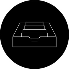 Archive single vector illustration icon