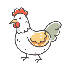 chicken hen icon, chicken hen vector illustration-simple illustration of chicken hen, perfect for chicken hen logos and icons